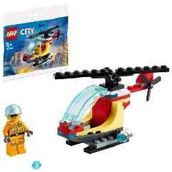 lego city - l'hélicoptère des pompiers (polybag) - 30566