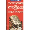 livre dictionnaire des synonymes de la langue française