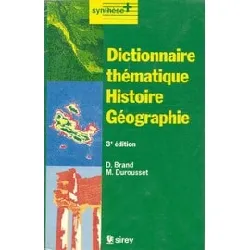 livre dictionnaire thématique histoire géographie