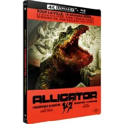 livre l'incroyable alligator édition limitée steelbook blu - ray 4k ultra hd et alligator 2 : la mutation édition limitée steelboo