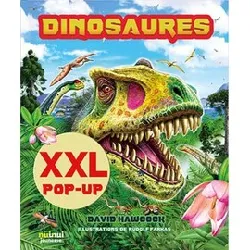 livre le monde des dinosaures - pop - up xxl