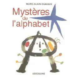 livre mystères de l'alphabet - marc-alain ouaknin