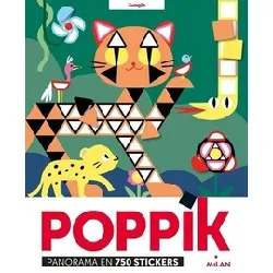 livre poppik - panorama - stickers - jungle
