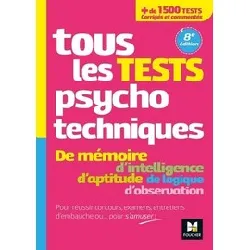 livre tous les tests psychotechniques 8e edition