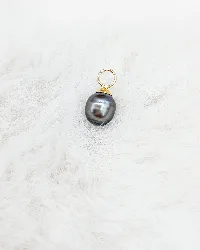 pendentif or perle de culture grise or 750 millième (18 ct) 1,39g