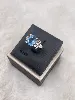 bague argent avec pierre bleue argent 925 millième (22 ct) 3,81g