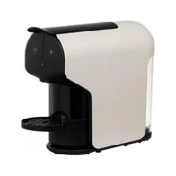 cafetera automática quick blanca para el sistema de cápsulas delta q