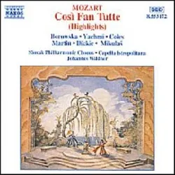 cd wolfgang amadeus mozart - così fan tutte (highlights) (1995)