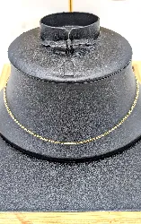 chaîne en or maille forçat rond limé or 750 millième (18 ct) 3,92g