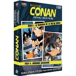 dvd coffret détective conan - film 3 et 4