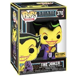 figurine funko! pop - dc comics batman n°370 - le joker black light (51723)