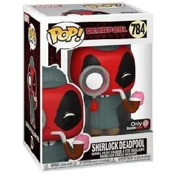 figurine funko! pop - deadpool [marvel] n°784 - sherlock deadpool (54691)