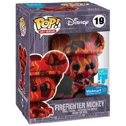 figurine funko! pop - mickey mouse [disney] n°19 - pompier mickey (55076) - art serie
