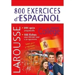 livre 800 exercices d'espagnol