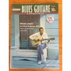 livre acoustic blues guitar intermediaire par lou manzi + cd