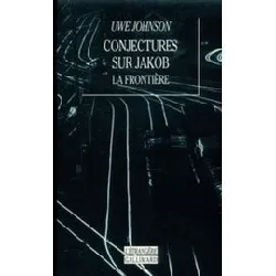 livre conjectures sur jakob - la frontière, roman
