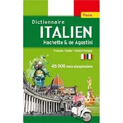 livre dictionnaire de poche hachette & de agostini français - italien et italien - français