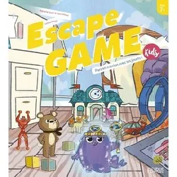 livre escape game kids - pars en mission avec tes jouets !