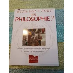 livre etes - vous fort en philosophie?