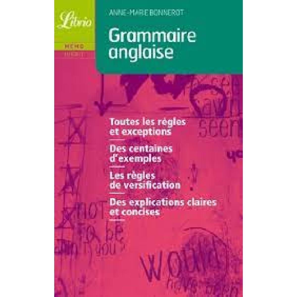 Livre Grammaire Anglaise