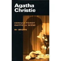 livre hercule poirot quitte la scène - / - monsieur brown