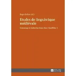 livre hommage à ambroise jean - marc queffélec - tome 1, etudes de linguistique médiévale