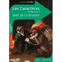 livre les caractères - livres v à x
