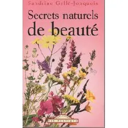 livre secrets naturels de beauté