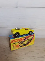 matchbox lesney superfast boxed no. new 1, mod rod with cougar on bonnet