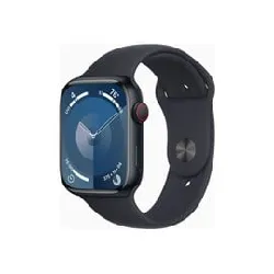 montre connectée apple watch series 9 gps + cellular - boîtier aluminium 45 mm minuit - bracelet s/m