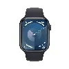 montre connectée apple watch series 9 gps + cellular - boîtier aluminium 45 mm minuit - bracelet s/m