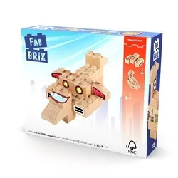 puzzle en bois fabbrix transports - 17 x 14 x 4 cm