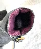 sac bandoulière / pochette loewe gate pocket cuir de veau souple couleur noir