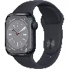 apple watch series 8 (gps) - boîtier 41 mm aluminium minuit avec bracelet sport minuit