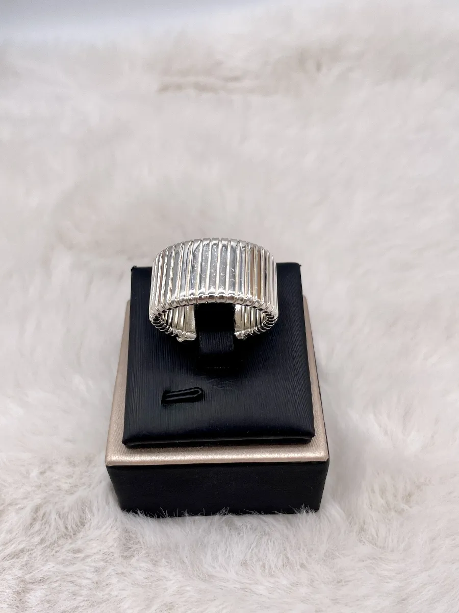 Bague Bandeau Ajustable En Argent 925 - Taille 57 - Occasion Impeccable (sans Marque)