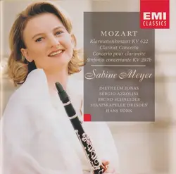 cd mozart, sabine meyer, diethelm jonas, sergio azzolini, bruno schneider, staatskapelle dresden, hans vonk - klarinettenkonzert k