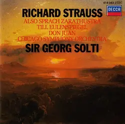 cd richard strauss, chicago symphony orchestra, sir georg solti - also sprach zarathustra / till eulenspiegel / don juan (1984)