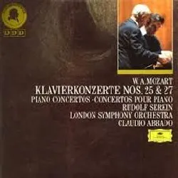 cd wolfgang amadeus mozart - klavierkonzerte nos. 25 & 27 (1984)