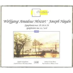 cd wolfgang amadeus mozart symphonies nos.19,16 et 24.joseph haydn symphonies nos.6,7 et8