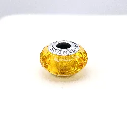 charm pandora murano jaune  argent 925 millième (22 ct) 3,45gr