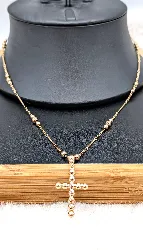 collier/chapelet pendentif croix en rose or 750 millième (18 ct) 12,69g