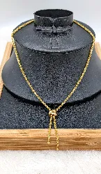 collier maille corde orné d'un motif noeud or 750 millième (18 ct) 5,98g