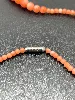 collier perles corail couleur peau d'ange l38,5cm