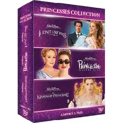 dvd princesses collection - coffret - il était une fois + princesse malgré elle + un mariage de princesse - pack