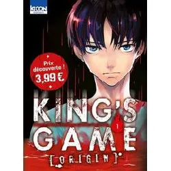 livre king's game origin t01 à prix découverte