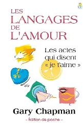 livre les langages de l'amour - edition de poche