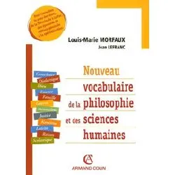 livre nouveau vocabulaire de la philosophie et des sciences humaines