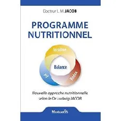 livre programme nutritionnel