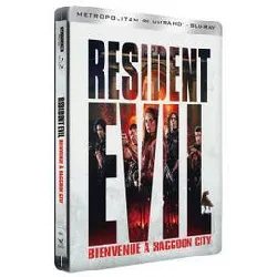 livre resident evil bienvenue à raccoon city edition limitée steelbook blu - ray 4k ultra hd