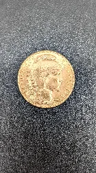 pièce d'or 20 francs marianne coq 1910 or 900/1000 6,45g